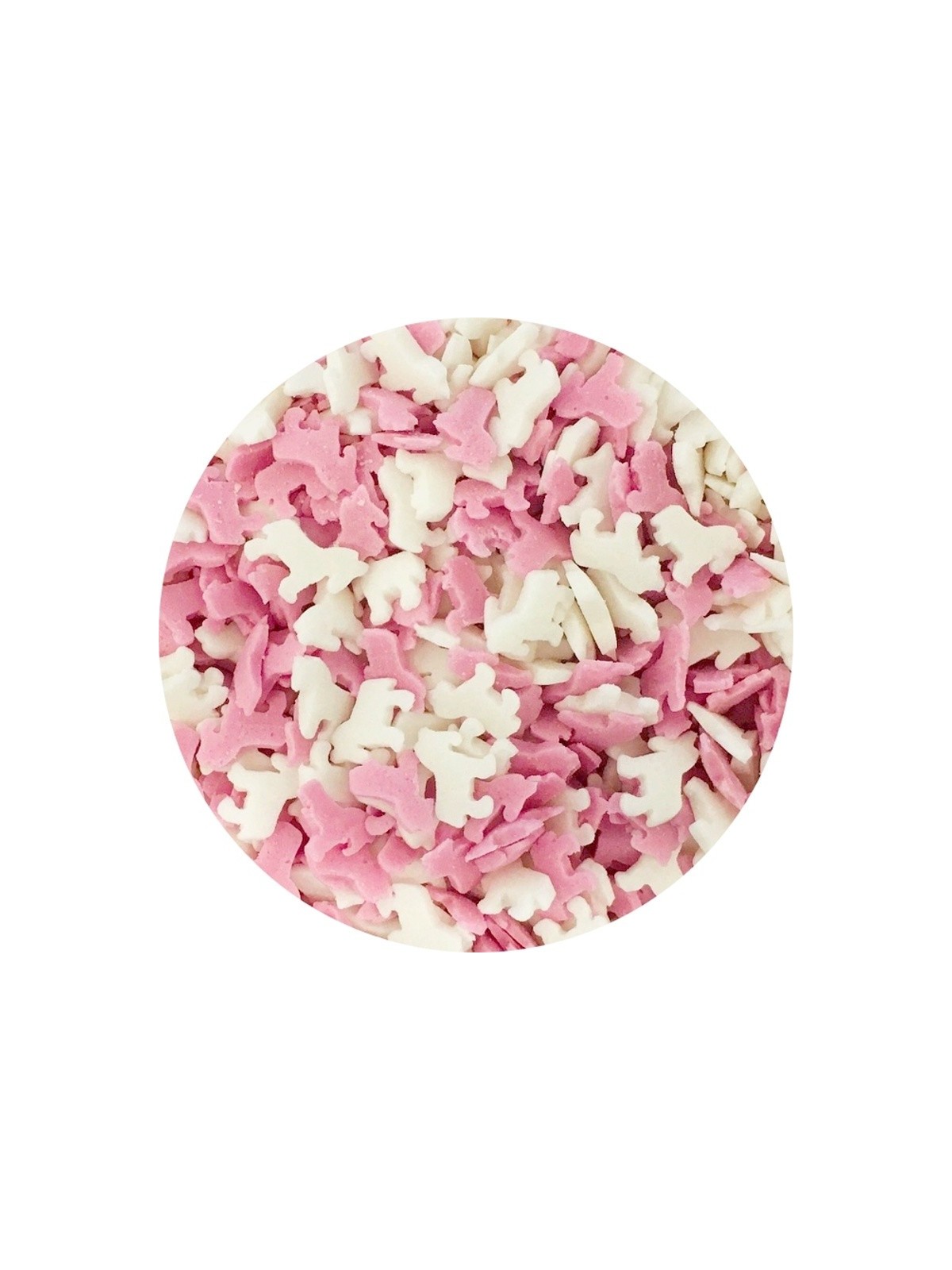 Zuckerschmuck Einhörner - Rosa / Weiß - 100g