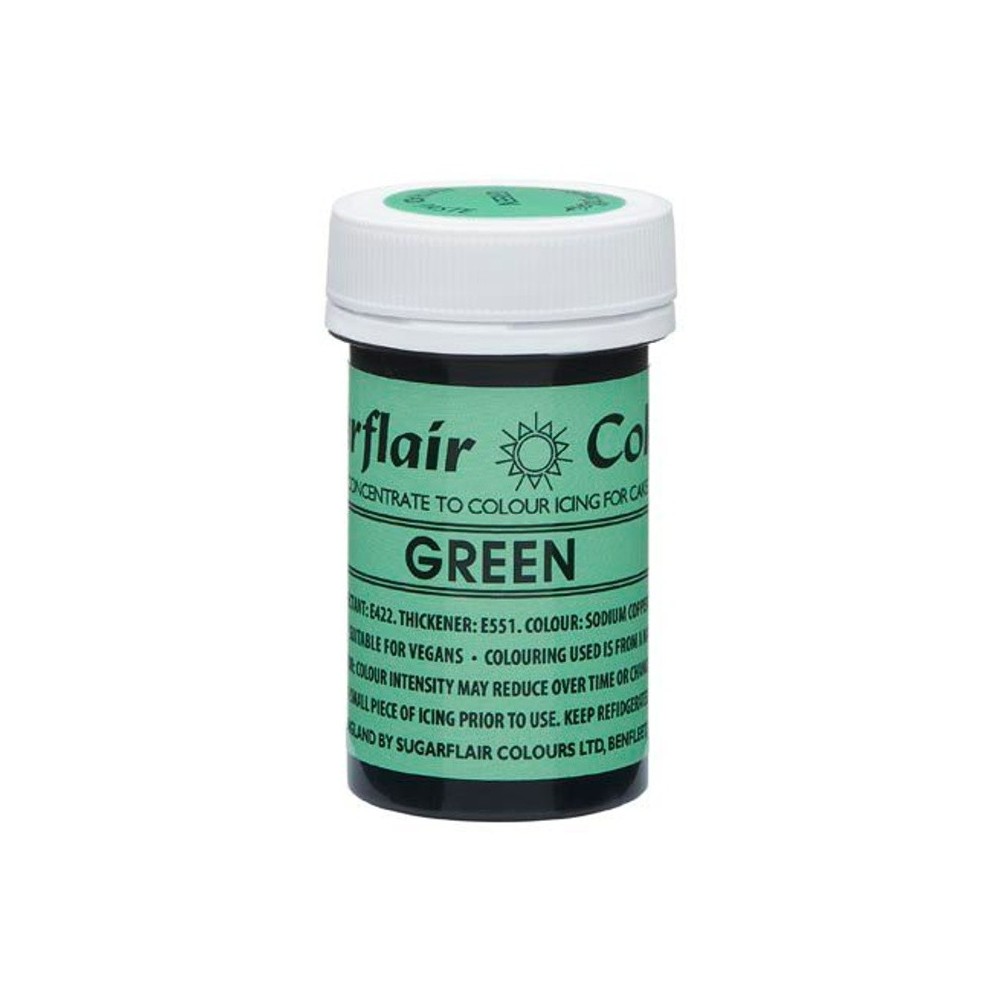 DISCOUNT: Sugarflair NatraDi Natural paste green 25g