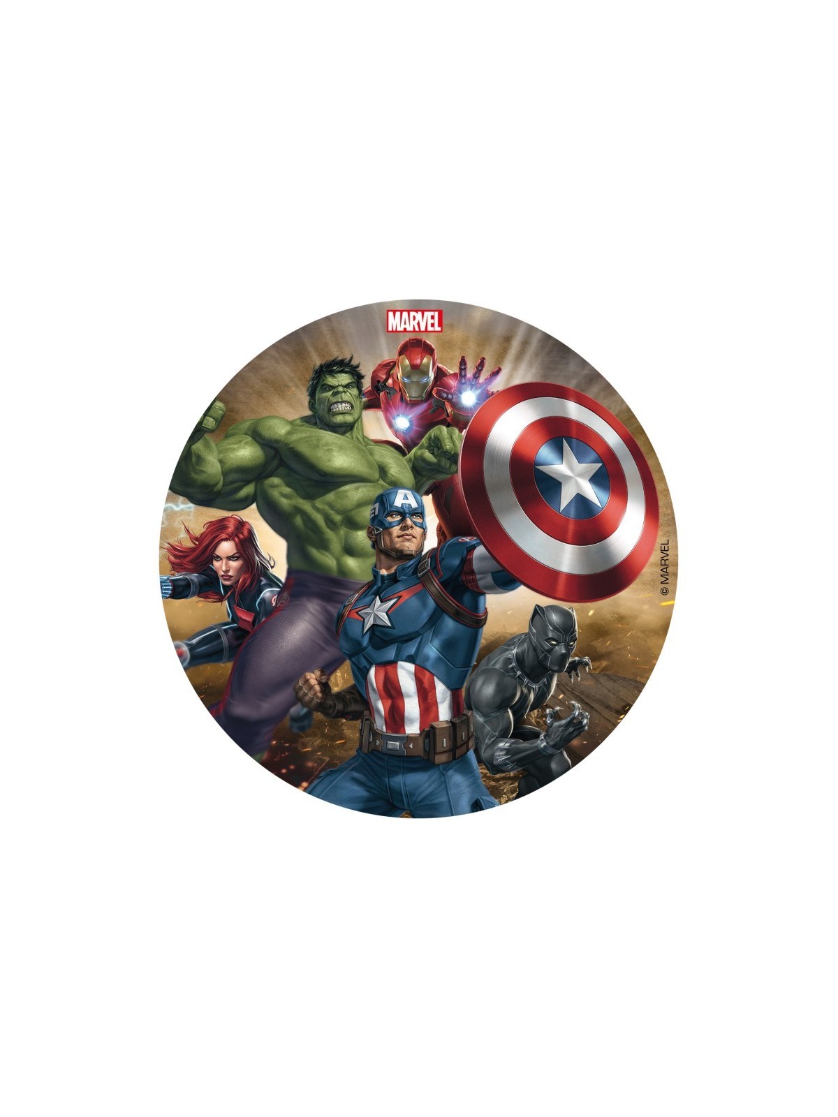 Dekora - fondant sheet - Avengers 16cm