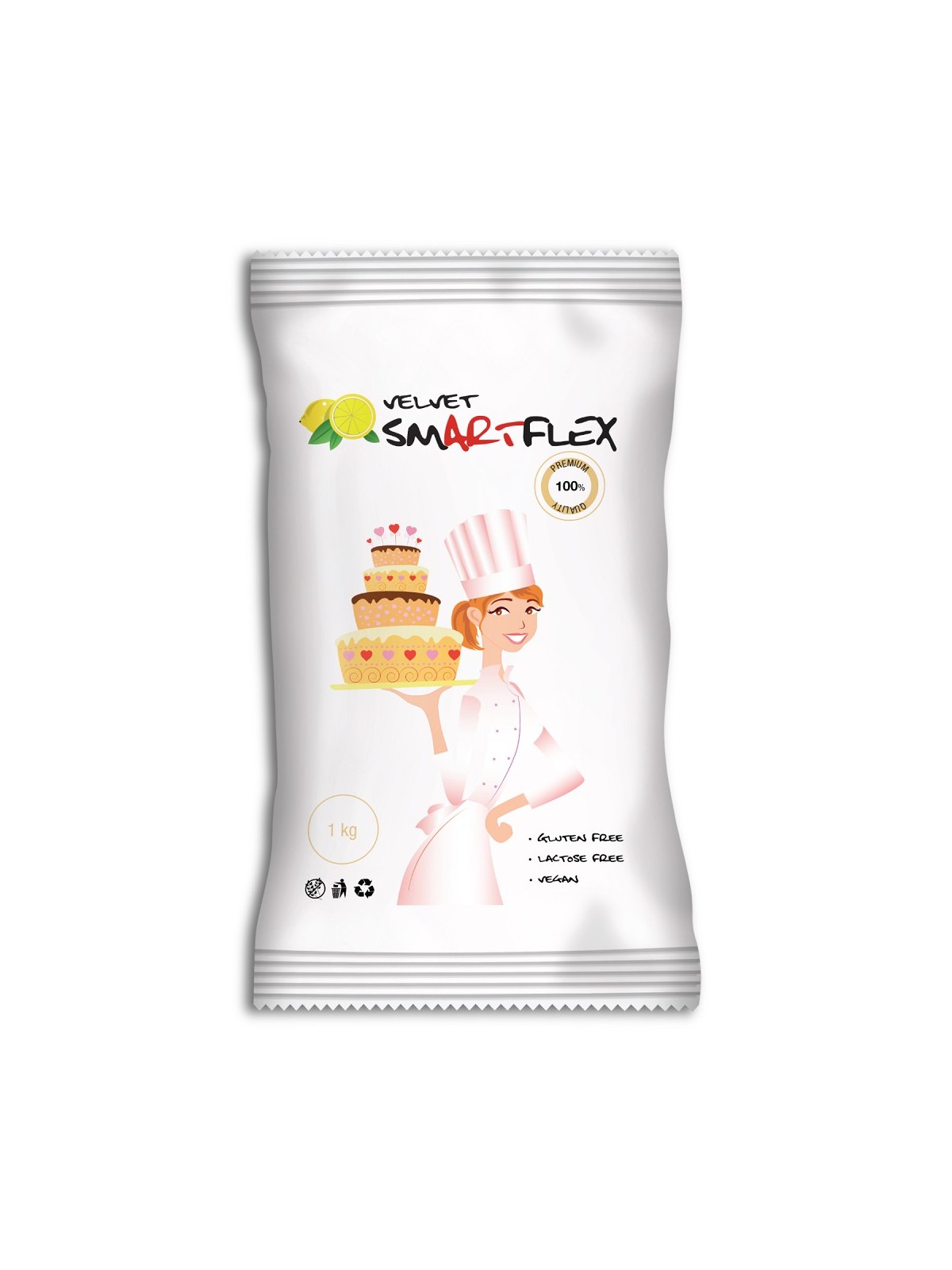 Smartflex Samt Zitrone 1kg - Überzugmasse