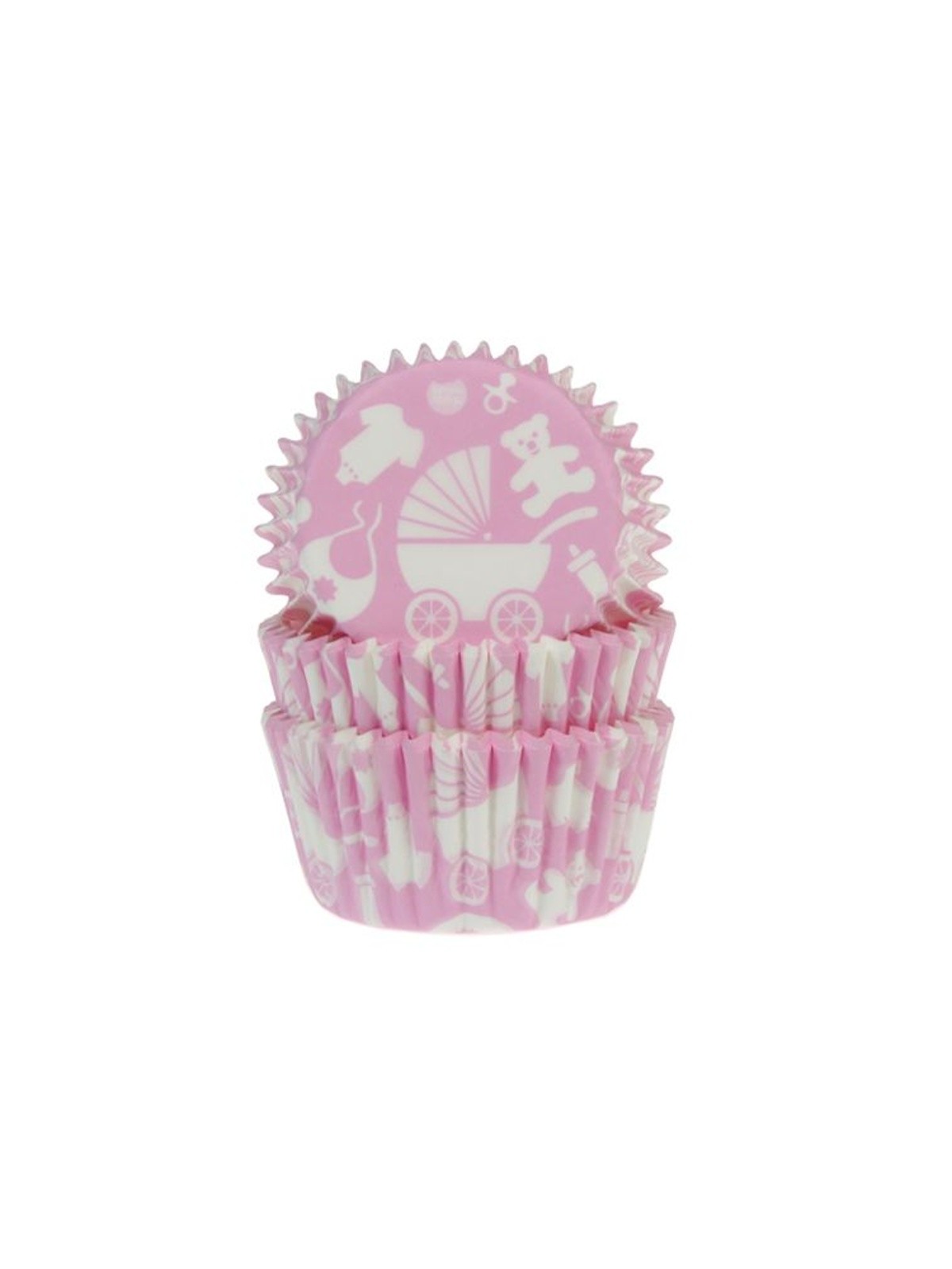 House of Marie Baking Cups Baby - pink - 50pcs