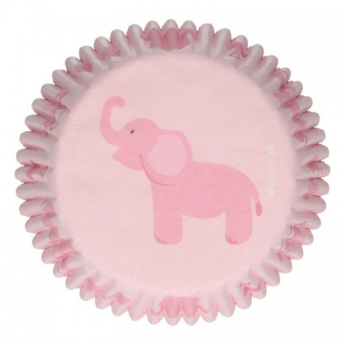 FunCakes  Baking Cups - Elefant - Pink - 48 Stück