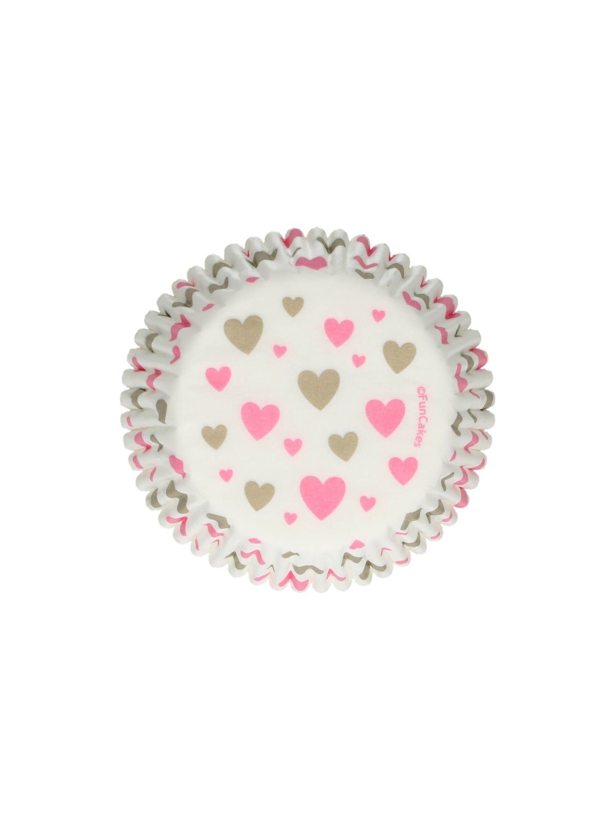 FunCakes  Baking Cups - hearts - 48pcs