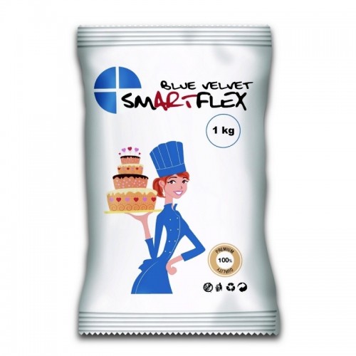 Blau Smartflex Velvet Vanilla 1kg - Aussrollfondant und modeliert