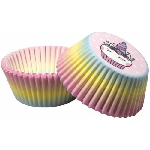 Baking Cups rainbow unicorn - 50pcs