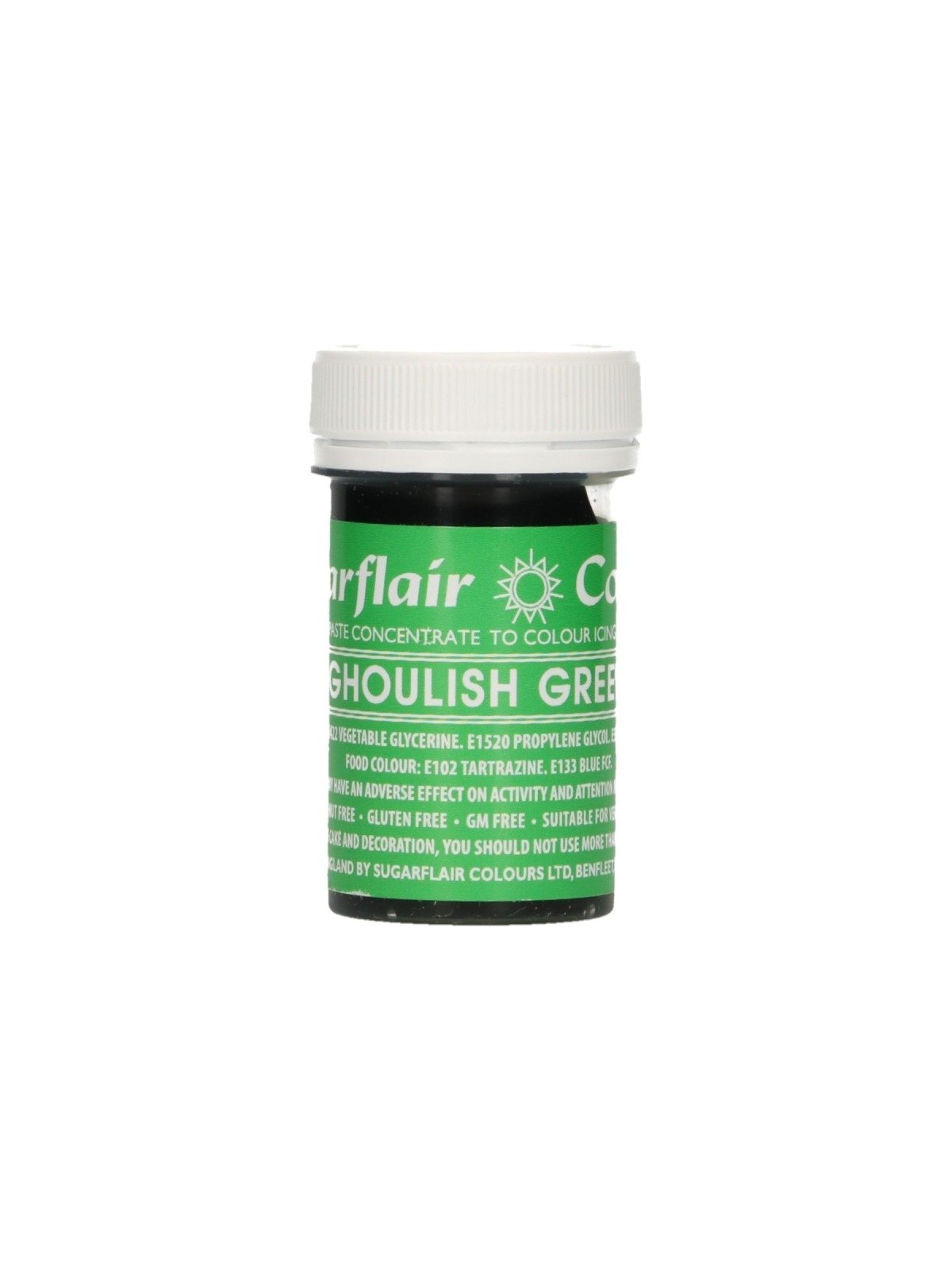 Sugarflair paste colour - Ghoulish green  25g