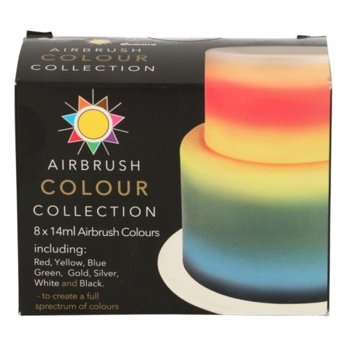 Sugarflair Airbrush Farbkollektion Set 8 x 14ml