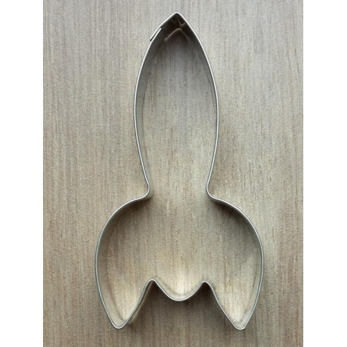 Stainless steel cookie cutter - rocket.