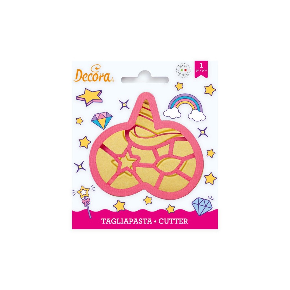 Decora set of cookie cutters - unicorn mask 1 piece