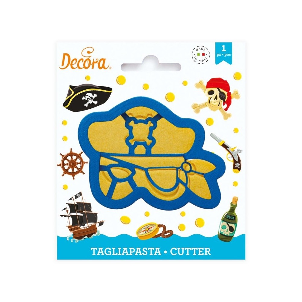 Decorating set cookie cutters - pirate mask 1pc