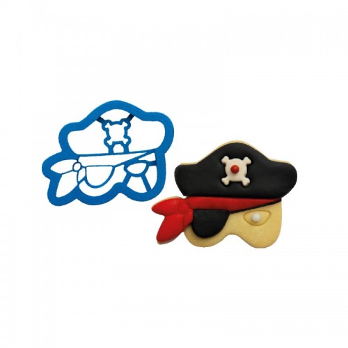 Decorating set cookie cutters - pirate mask 1pc