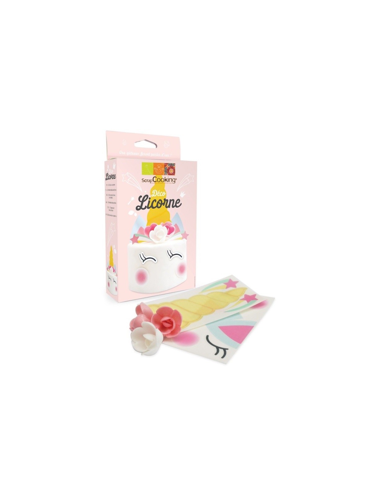 SCRAPCOOKING essbares Papier - Einhorn - 12 Stk