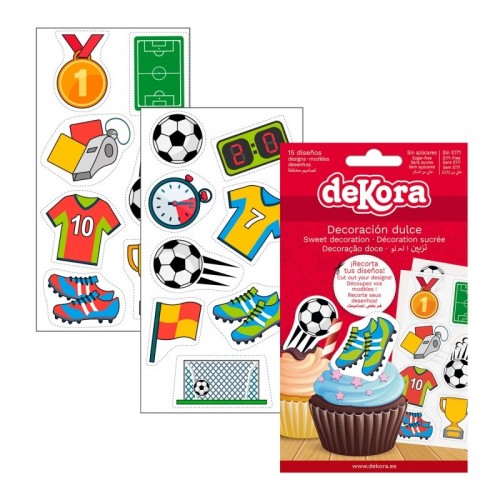 SLEVA: DeKora cukrové pláty - Fotbal  - 15 obrázků