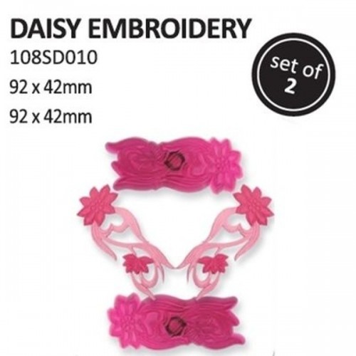 JEM Daisy Embroidery - patchwork - sedmikráska 2ks